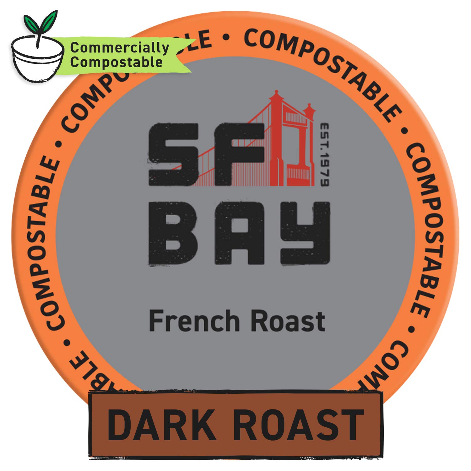 SAN FRANCISCO BAY FRENCH ROAST 24 ONE CUPS for Keurig K-Cup Brewers