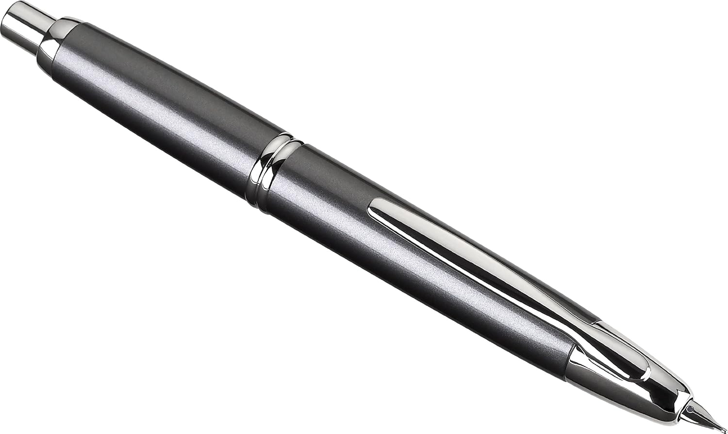 PILOT Vanishing Point Collection Refillable & Retractable Fountain Pen, Matte Black Barrel, Blue Ink, Fine Nib (60580)