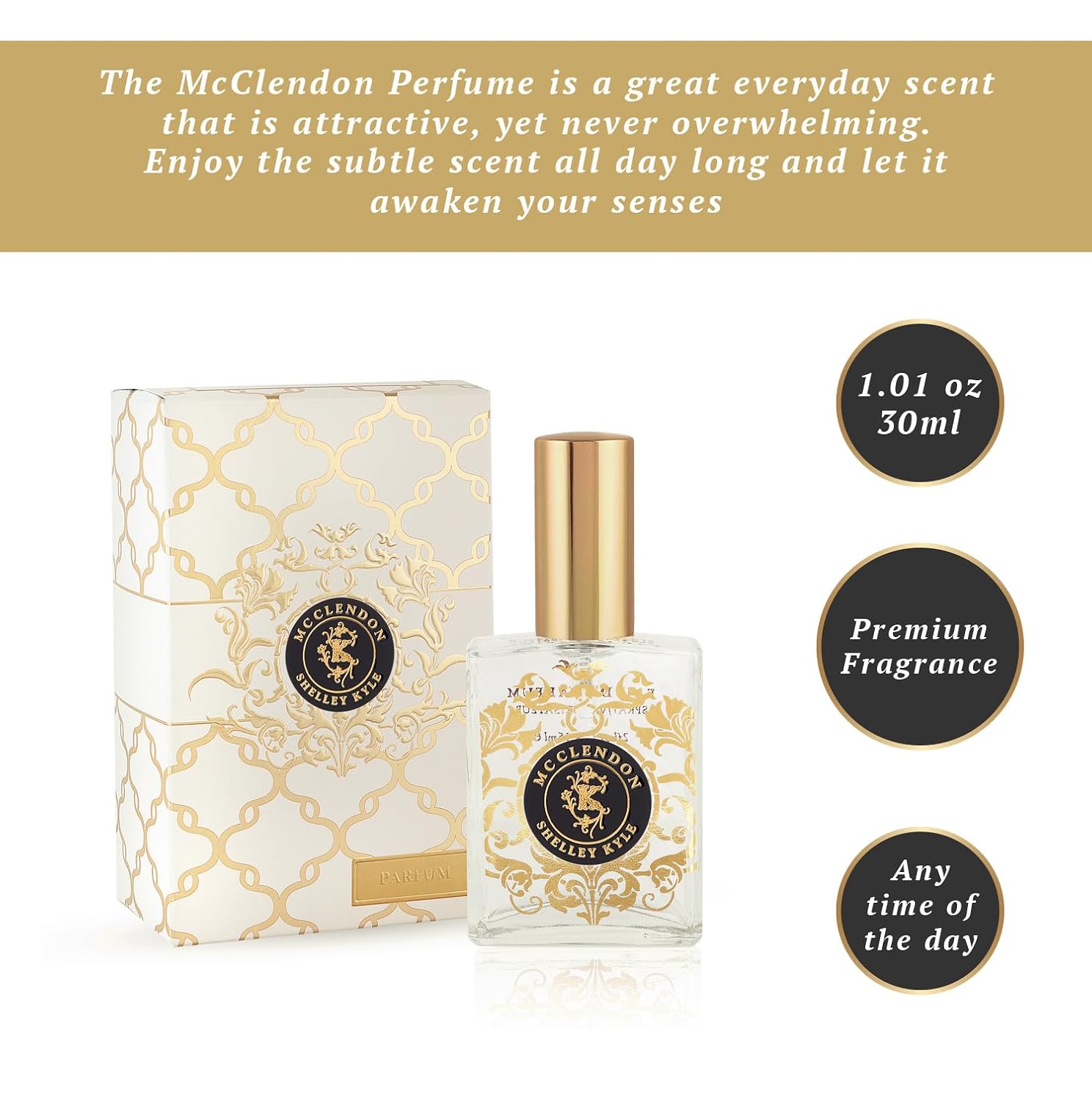 McClendon Perfume, Refreshing Unisex Aromatic Citrus Fragrance, Perfect Scent for Any Time, 30ml