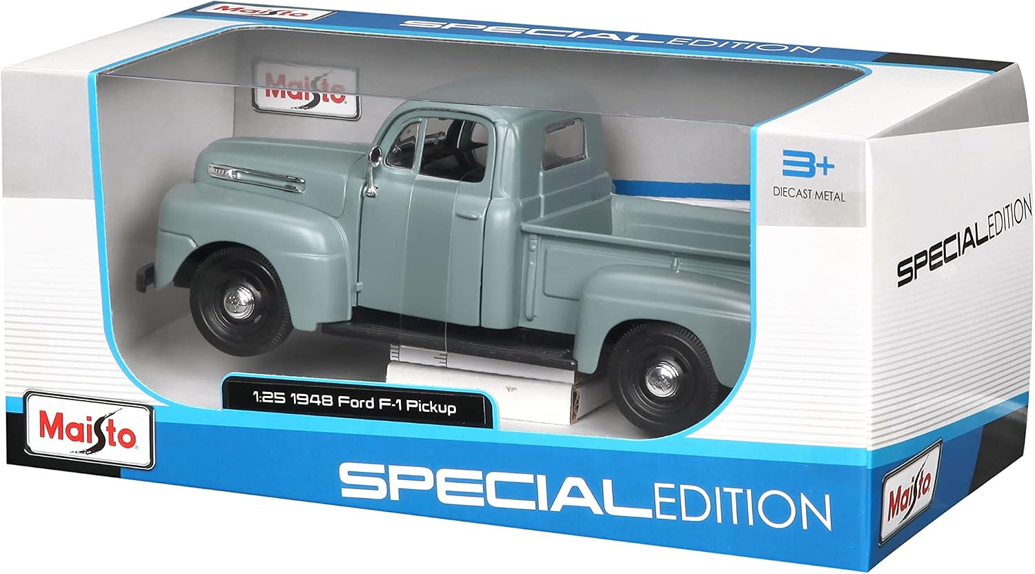 1948 Ford F-1 Pickup Truck - Gray (Special Edition) Diecast 1:25 Scale Model - Maisto