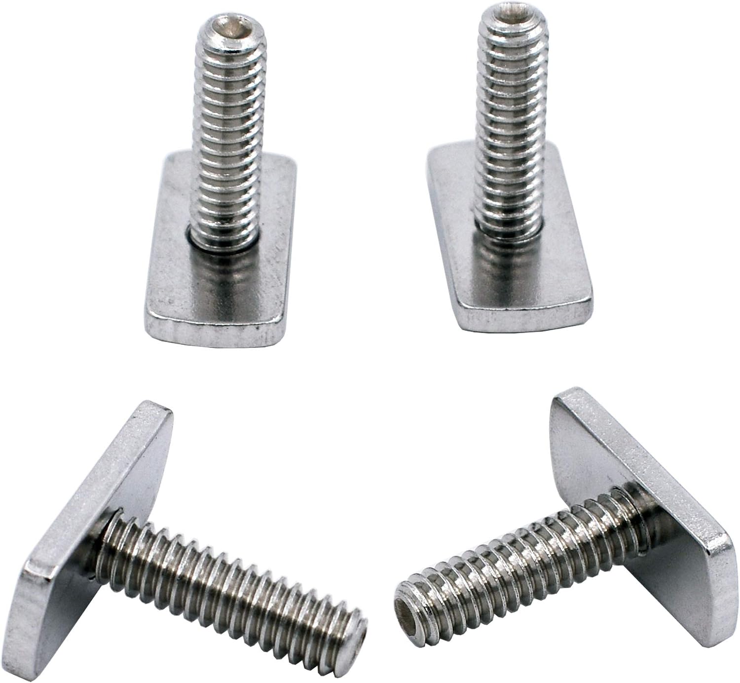 YYST 1/4 Inch - 20 Threads Kayak Rail/Track Screws & Track Nuts T Bolt Hardware Gear Mounting Replacement Kit for Kayaks Canoes Boats Rails