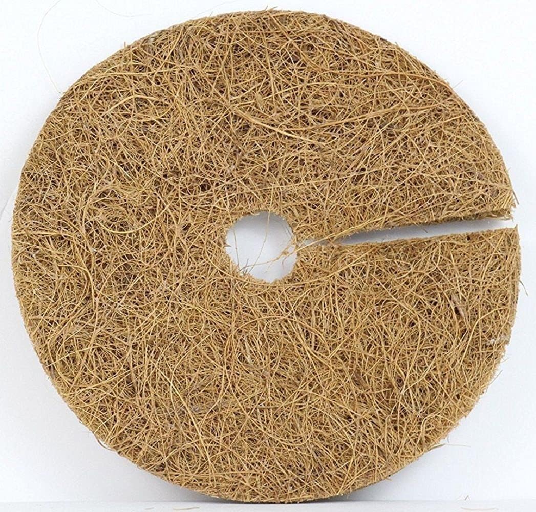 Envelor 20 pcs Coconut Fibers Mulch Ring 4 Inches Tree Protector Mat Coconut Mulch Cover Natural Coconut Fiber Weed Control Rings, Tree Ring Plant Cover for Indoor Outdoor Plants, Pot, Landscaping
