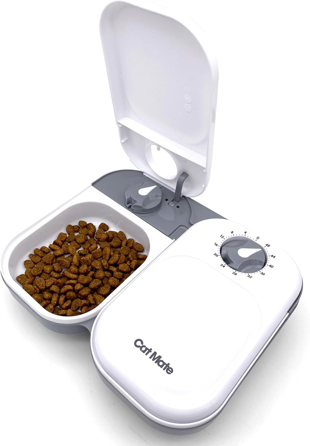 Cat Mate C200 Automatic 2 Meal Pet Feeder with Timer for Cats & Small Dogs