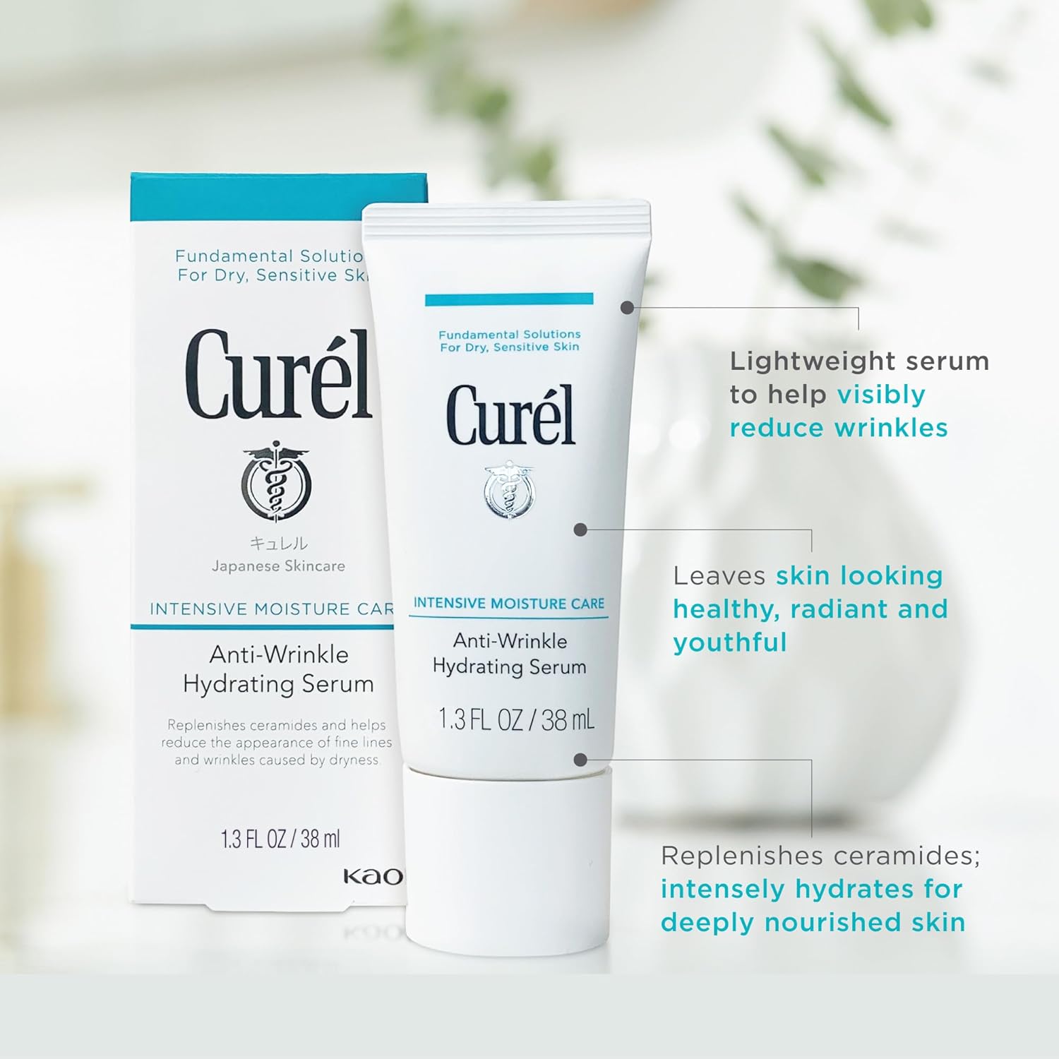 Curel Japanese Skin Care Intensive Face Moisturizer Cream, Hydrating Face Lotion for Dry to Very Dry Sensitive Skin, Anti-Aging, Fragrance-Free