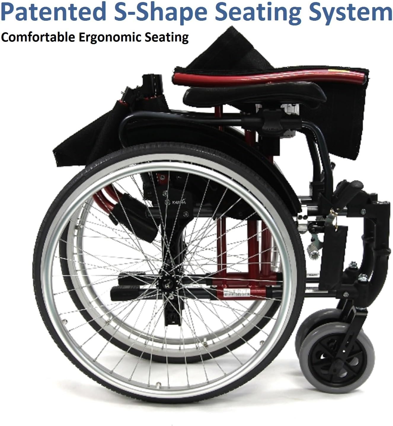 Karman 29 pounds S-305 Ergonomic Wheelchair 18" Pearl Silver