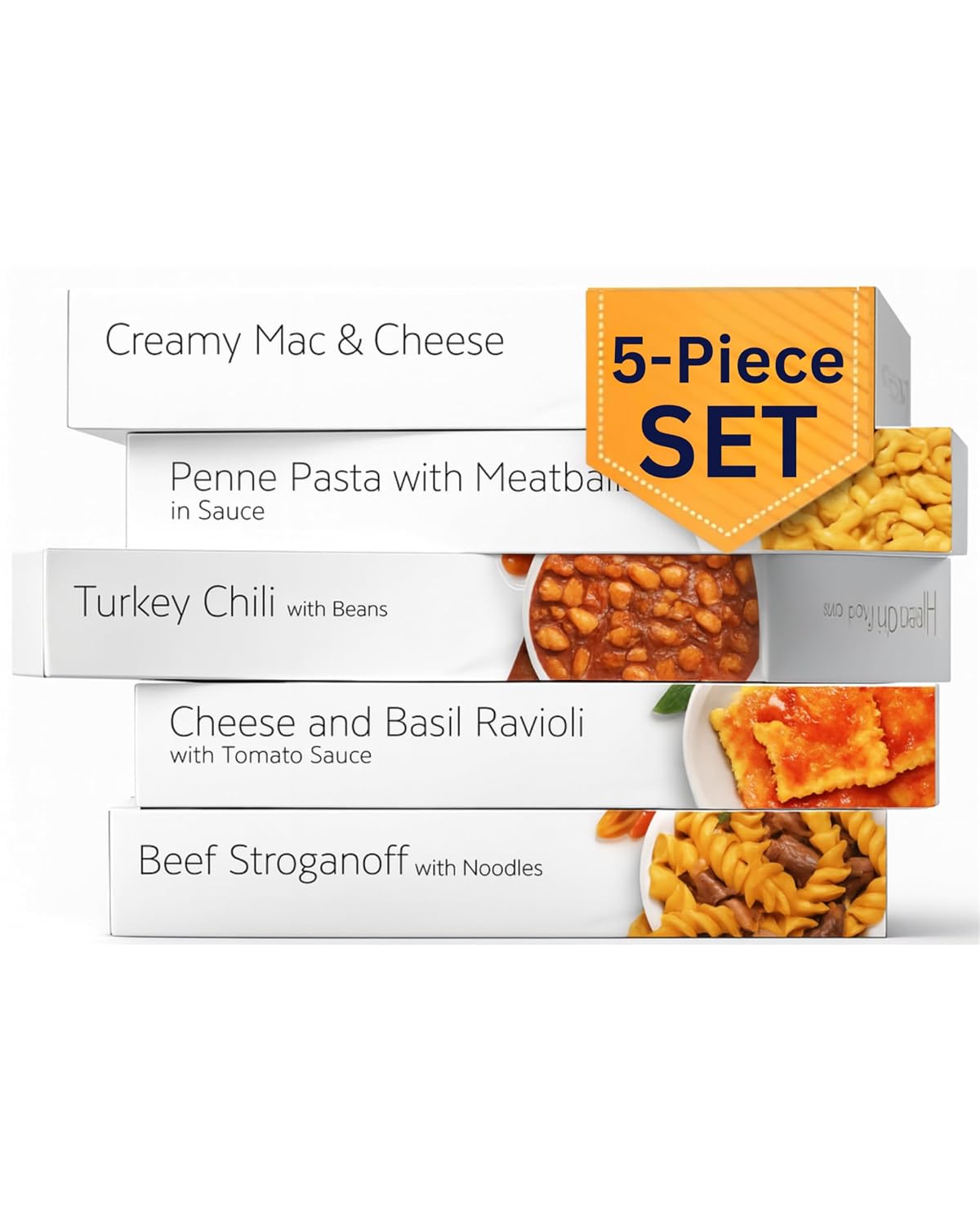 HMR Variety Entrée Meals Pack, 5 Ready-to-Eat Favorites | Entrée Variety Pack – Assorted Ready Meals – Microwave-Friendly – 5 Meals – Shelf Stable