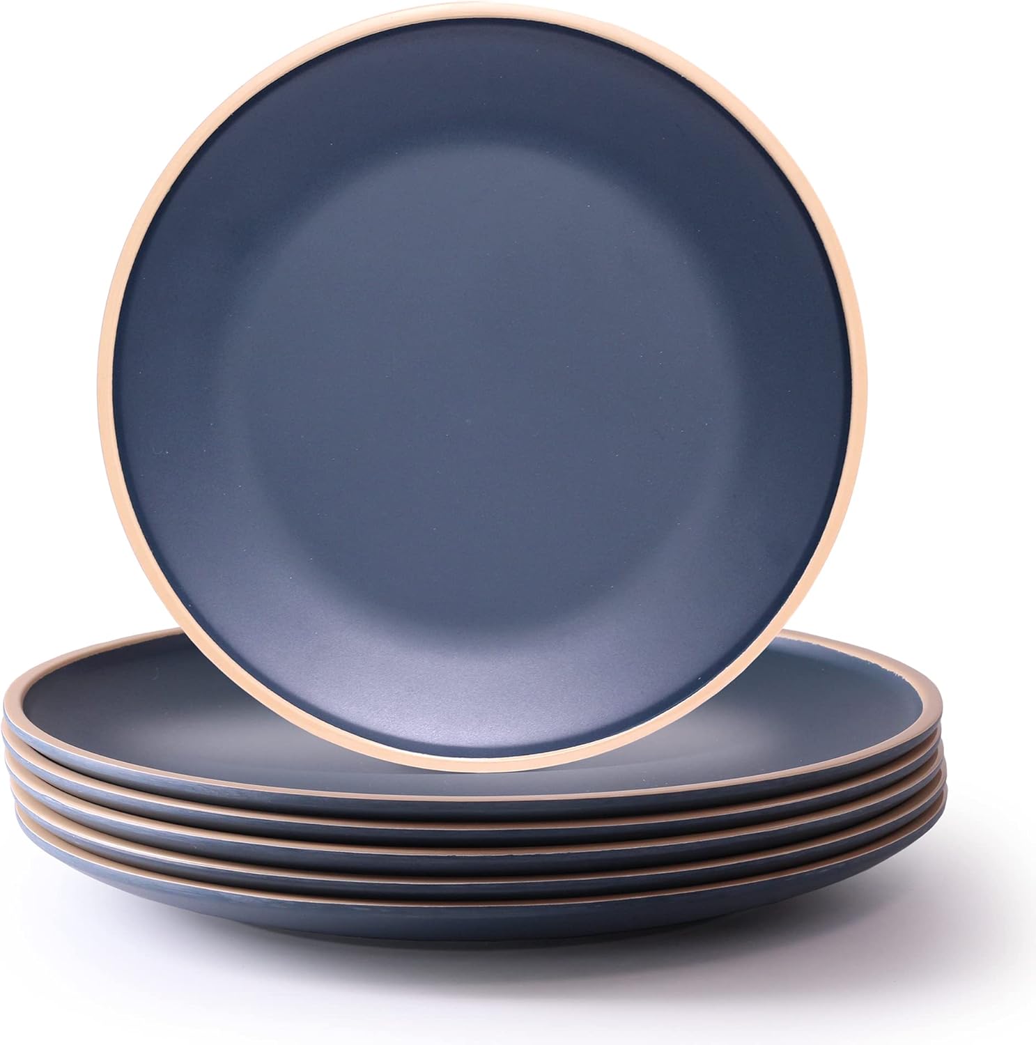 Melamine Dinnerware Sets, Plates and Bowls Sets 12 Pcs, Melamine Plates, Dish Set for 4, Unbreakable Dinnerware Set for Party, BPA Free