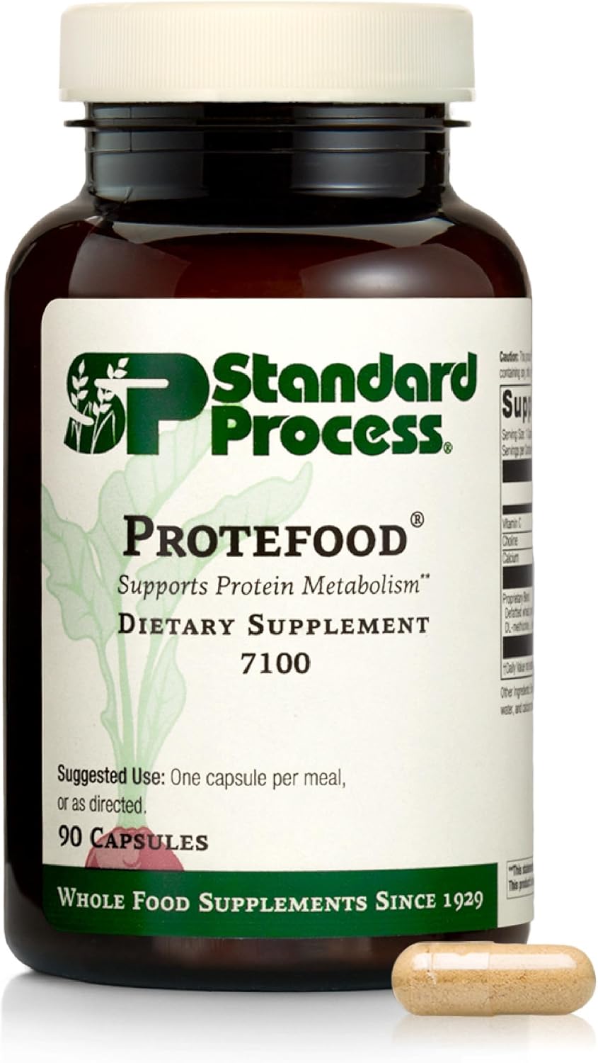 Standard Process Protefood - Protein Metabolism Support Supplement - Aids Bone & Immune Health - Whole Food-Based Supplement for Cellular Health