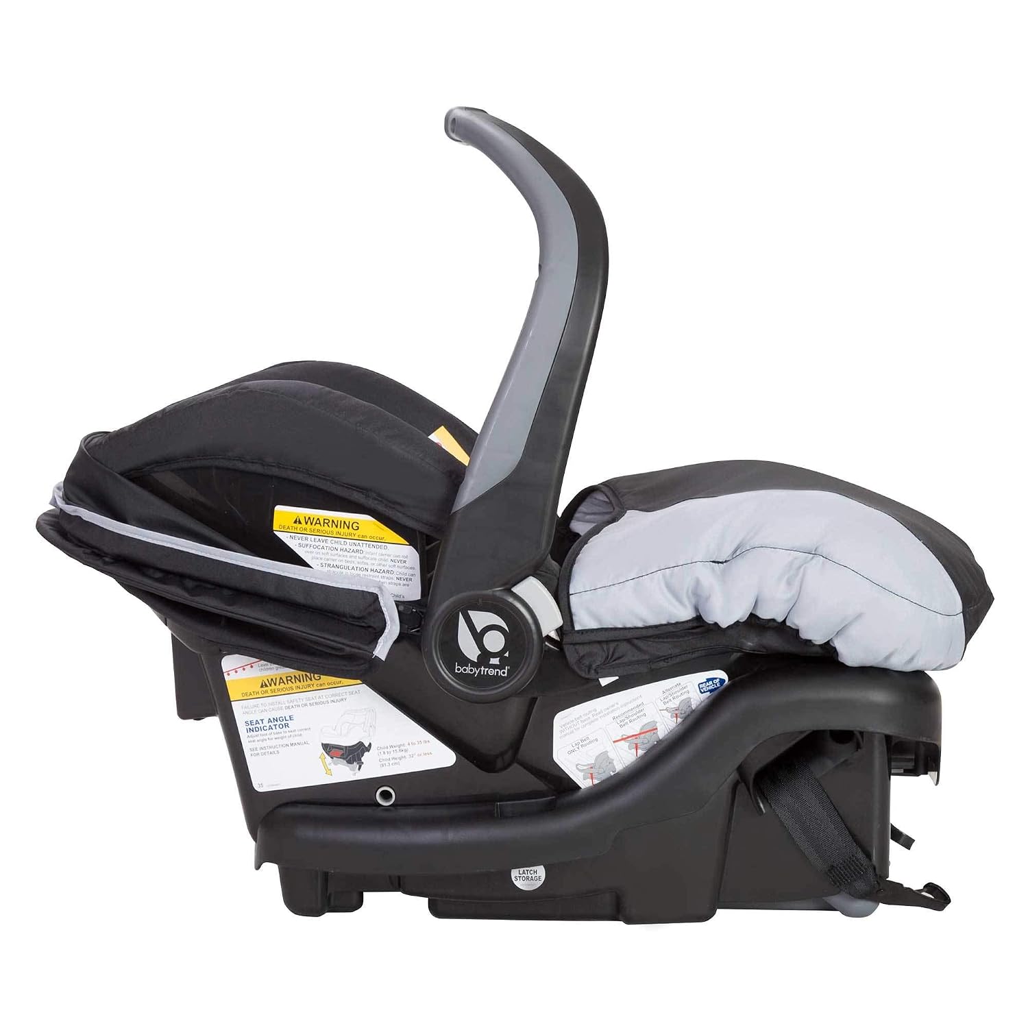 Baby Trend Ally Newborn Infant Car Seat Carrier with Harness, Khaki, 2-Pack