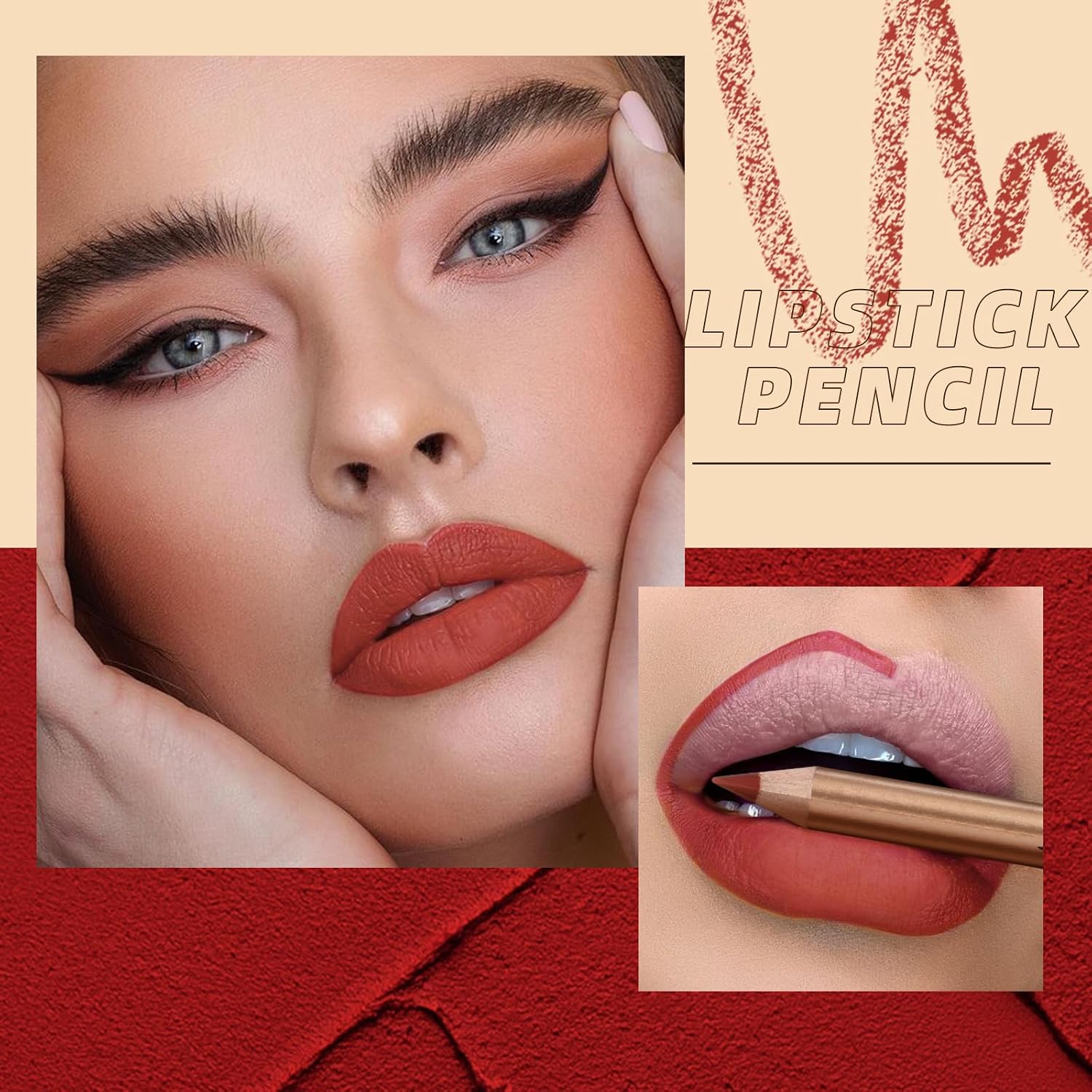 QiBest 7Pcs Matte Liquid Lipstick + 1Pcs Lip Plumper Makeup Set Kit, Pigmented Long Lasting Lip Gloss Set