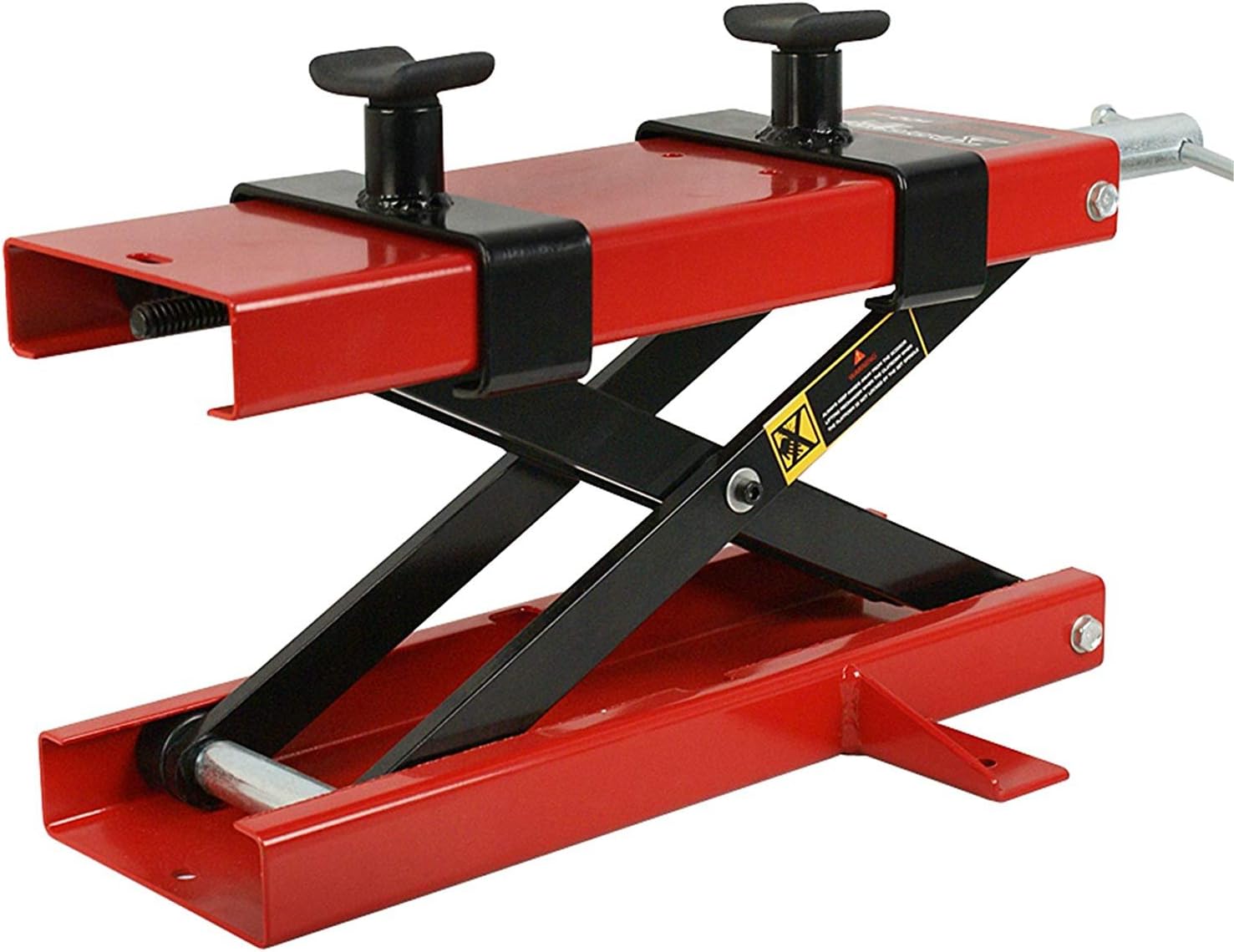 F2C 1100 LB Mini Motorcycle Scissor Center Lift Jack Hoist Stand Bikes ATV Street Bikes Cruisers Touring Motorcycle Dirt Bike Stand