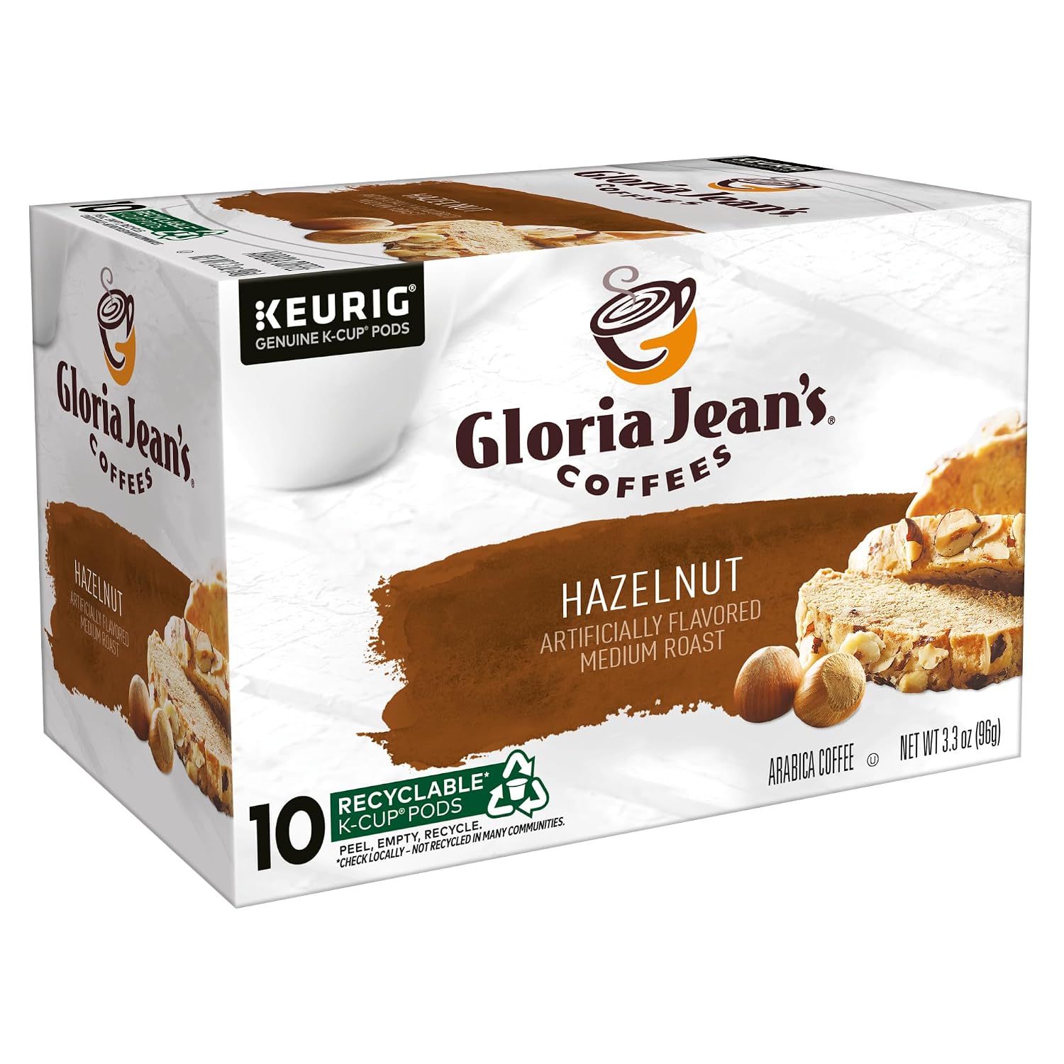 Gloria Jean's Coffees Butter Toffee, Single-Serve Keurig K-Cup Pods, Flavored Medium Roast Coffee, 96 Count