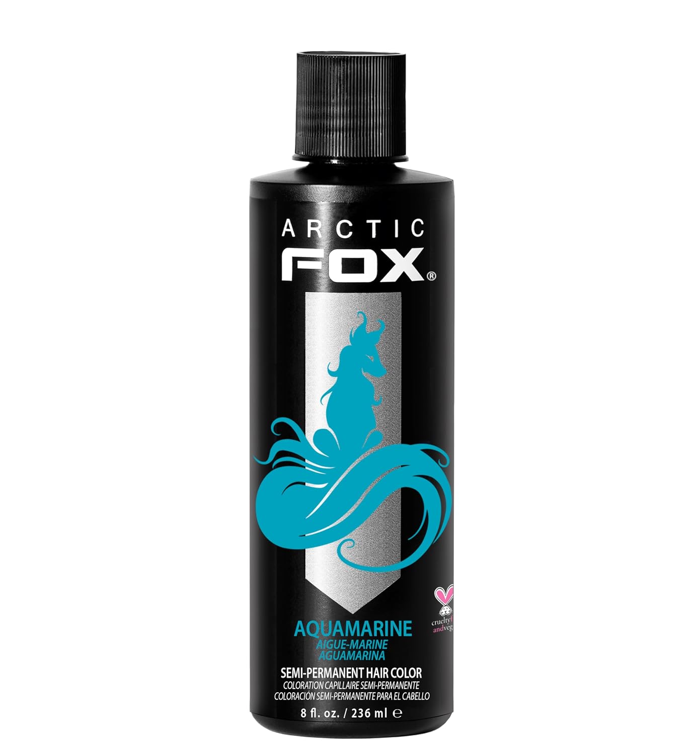 ARCTIC FOX Virgin Pink Semi-Permanent Hair Color - Vegan - 4 fl oz | Vivid and Vibrant, Cruelty Free, Ammonia Free, Peroxide Free, , Cream Formula