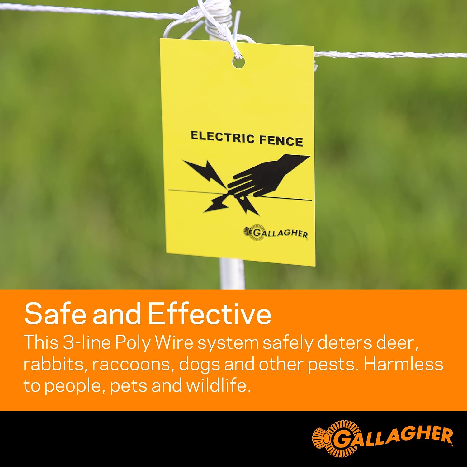 Gallagher Garden & Backyard Pet Protection Kit | Solar Electric Fence Kit for Deer, Rabbits