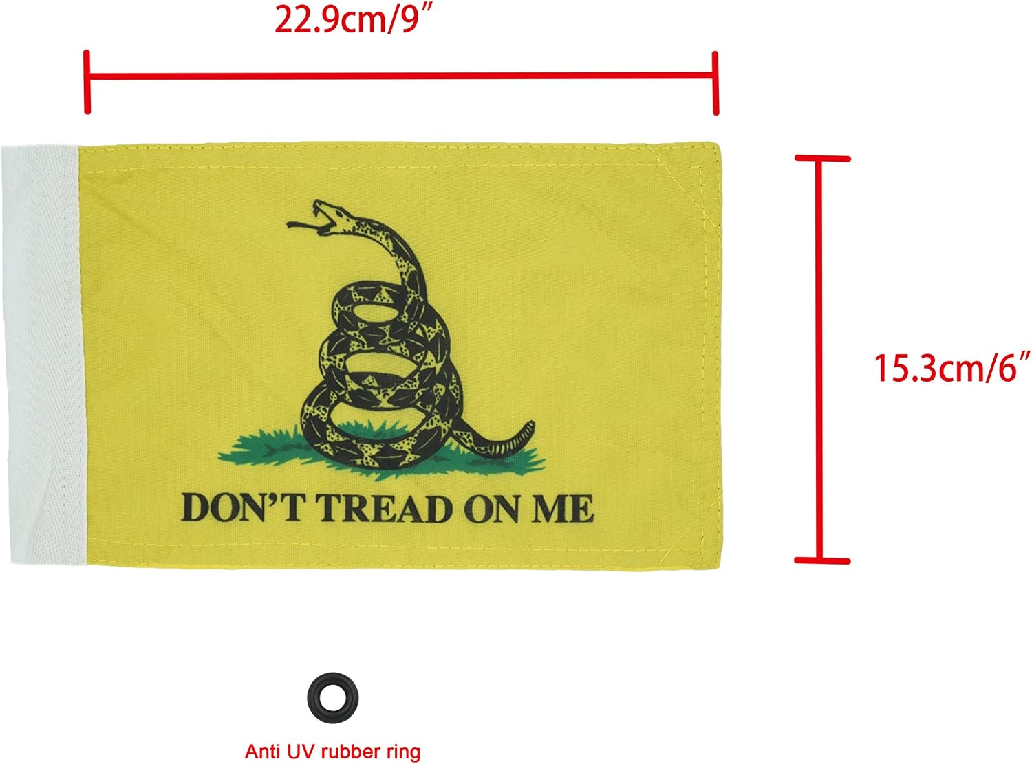 Motorcycle Flag 6 x 9 Or 10 x 15 Inch (6"X9", USA)