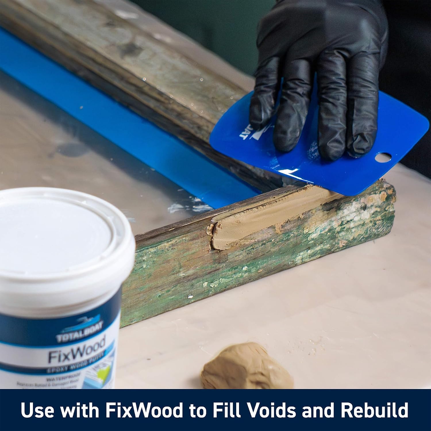TotalBoat Clear Penetrating Epoxy Wood Sealer - 1.5 Quart Kit, Traditional | Ideal for Wood Rot Repair & Sealing Plywood; Marine-Grade Epoxy Hardens and Stabilizes; Waterproofs and Protects Outdoor Wood