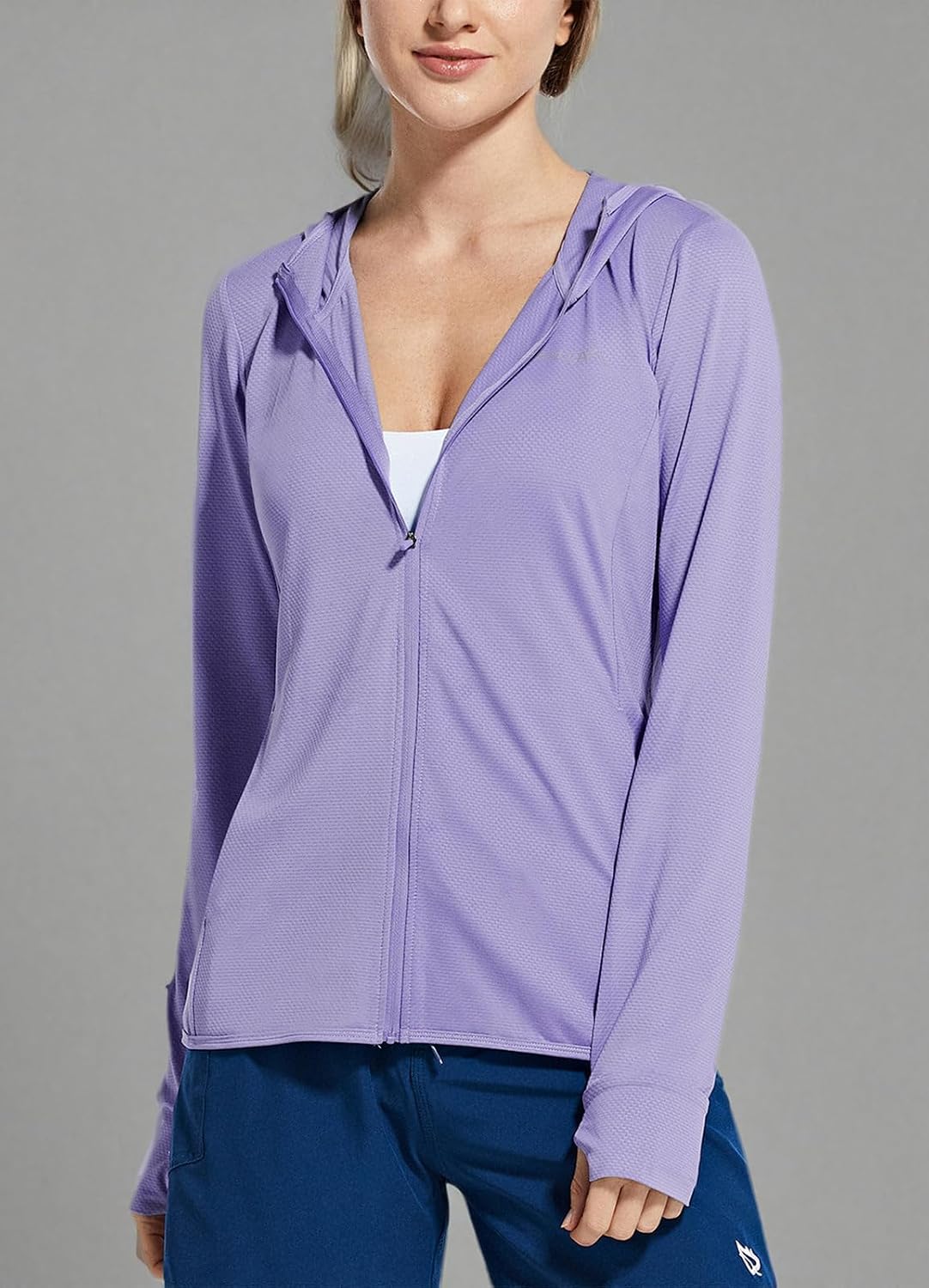 baleaf Women's Sun Protection Hoodie Jacket UPF 50+ Full Zip with Pocket
