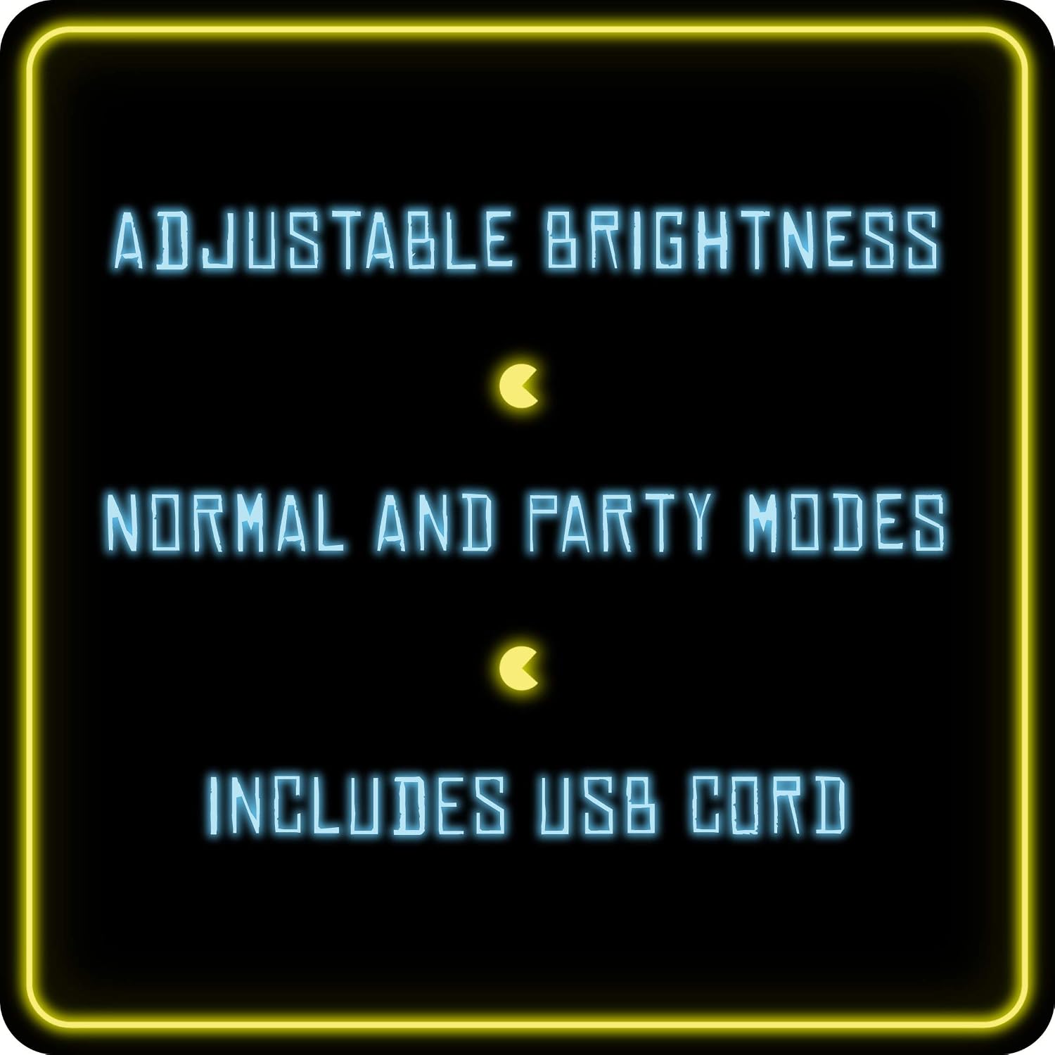 Pac-Man Ghost Light with Color Phasing Modes, Colors Change to Music