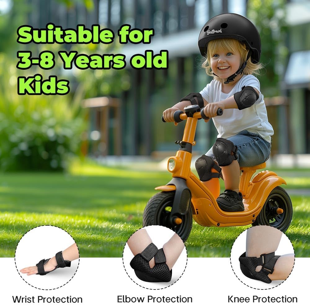 Besttravel Kids Helmet, Toddler Adjustable Kids Ages 3-8 Years Old Boys Girls Multi-Sports Safety