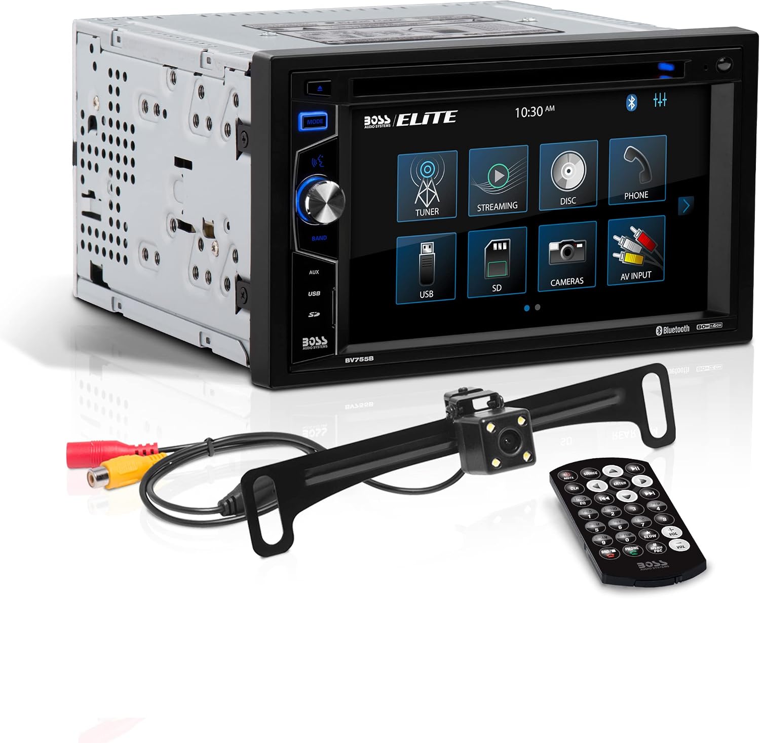 BOSS Audio Systems Elite BV755BLC Car Stereo System - 6.2 Inch Double Din Touchscreen, Bluetooth Audio & Calling Head Unit, Radio Receiver, CD Player