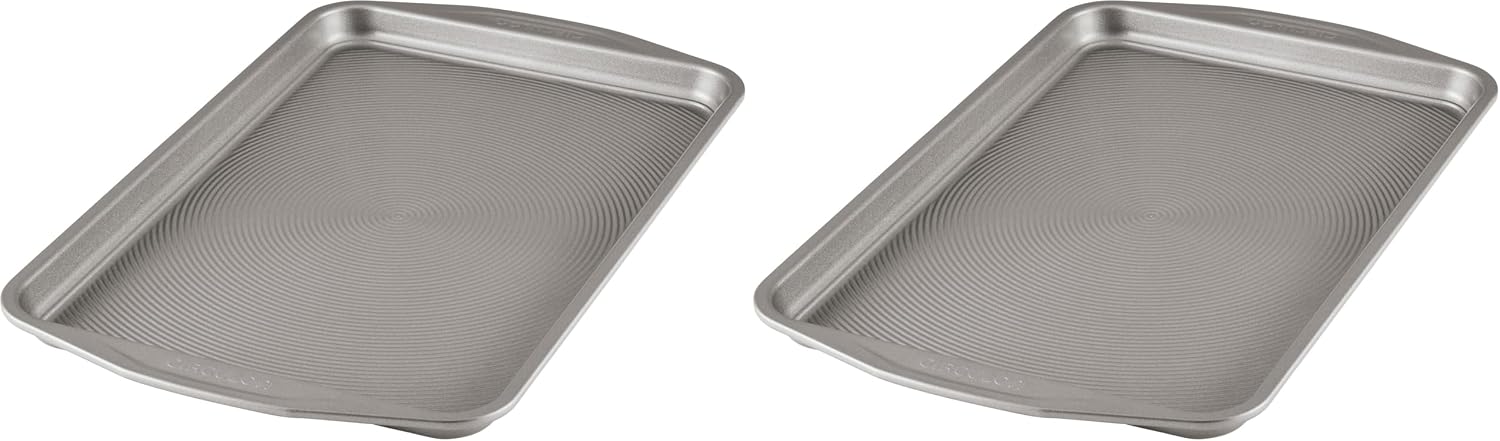 Circulon Nonstick Bakeware Set, Cookie Sheets for Baking Nonstick, 2-Piece, Gray
