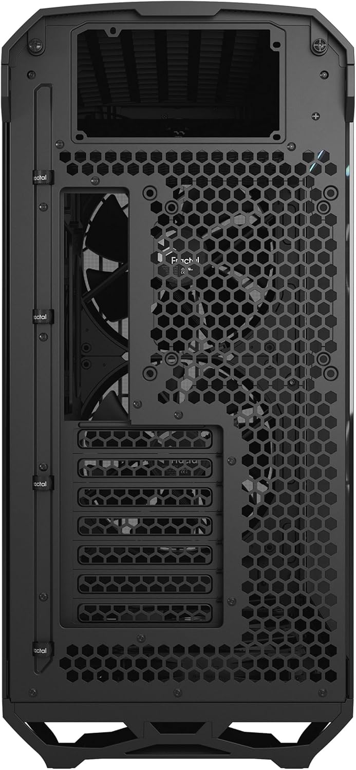 Fractal Design Torrent Black - Light Tint Tempered Glass Side Panel - Open Grille for Maximum air Intake - Two 180mm PWM and Three 140mm Fans