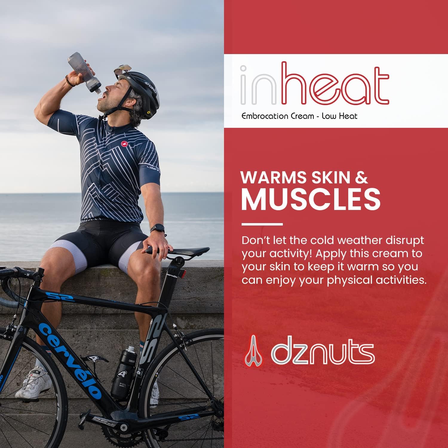 dznuts Men's Pro Chamois Cream, Anti -Chafing Cream for Saddle Sores, Chafing, Rubbing, Inner Thighs Friction for Cyclists, Runners, Triathletes