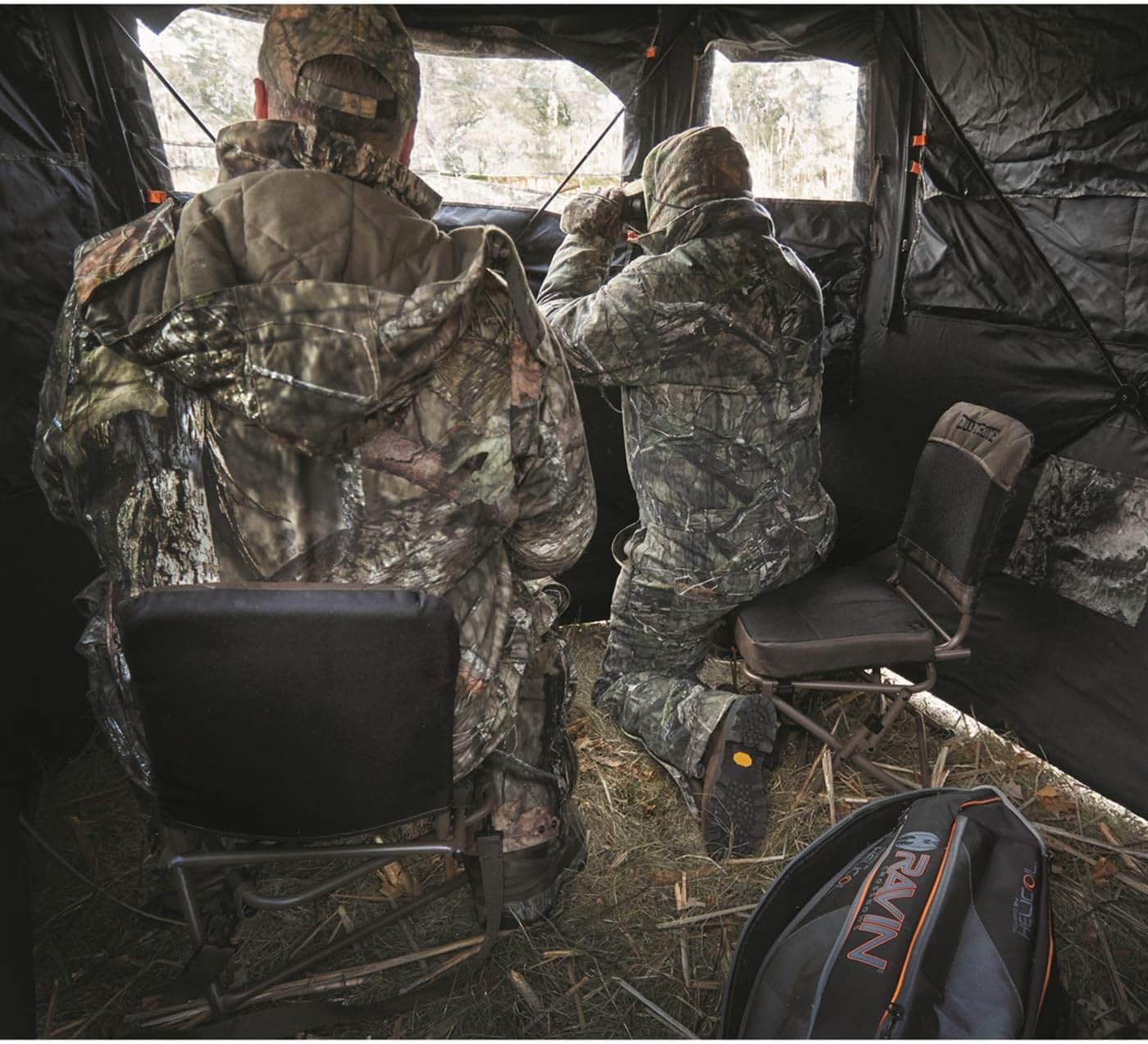 Guide Gear Huntrite 360 Swivel Hunting Blind Chair, 300 Pound Capacity, Folding, Lightweight, Portable, Padded Cushion Hunting Seat