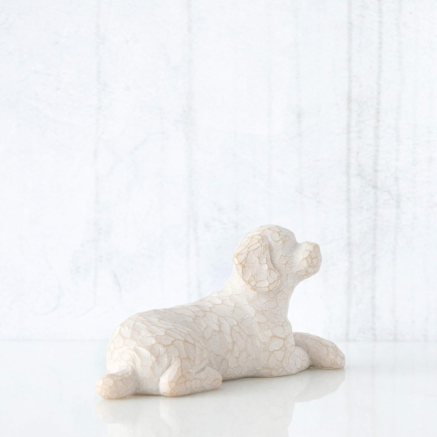 Willow Tree Love My Dog (Light), Sculpted Hand-Painted Figure | Cast from a Susan Lordi Original Carving, Gift for Dog Lovers, Celebrates the Loving Bond Between People and Their Dogs
