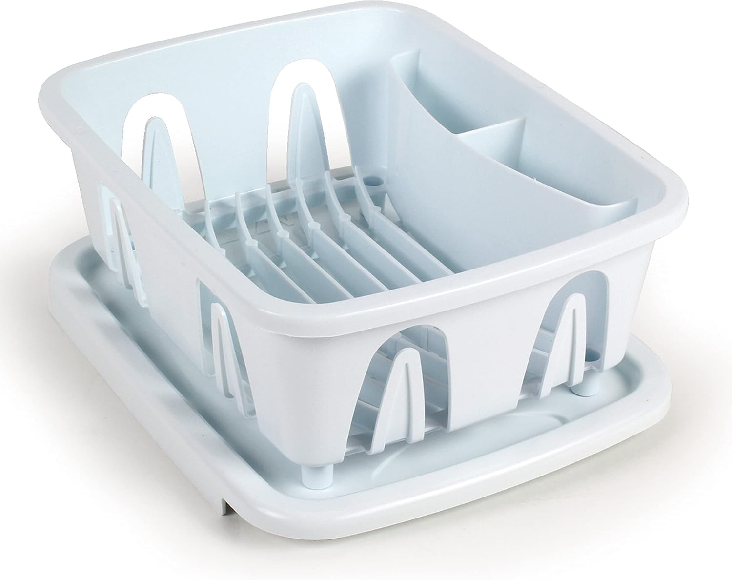Camco RV Mini Dish Drainer & Tray - Features a Sloped Drain Tray Design, Heavy-Duty Construction - Ideal for Small Spaces, Apartments, Boats