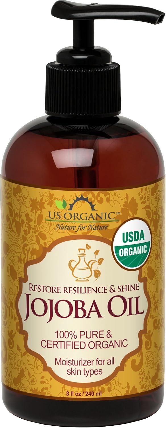 US Organic Moroccan Argan Oil, USDA Certified Organic,100% Pure & Natural, Cold Pressed Virgin, Unrefined, 2 Oz in Amber Glass Bottle, for Hair treatment, Skin, Nail, Cuticle, Sourced from Morocco.