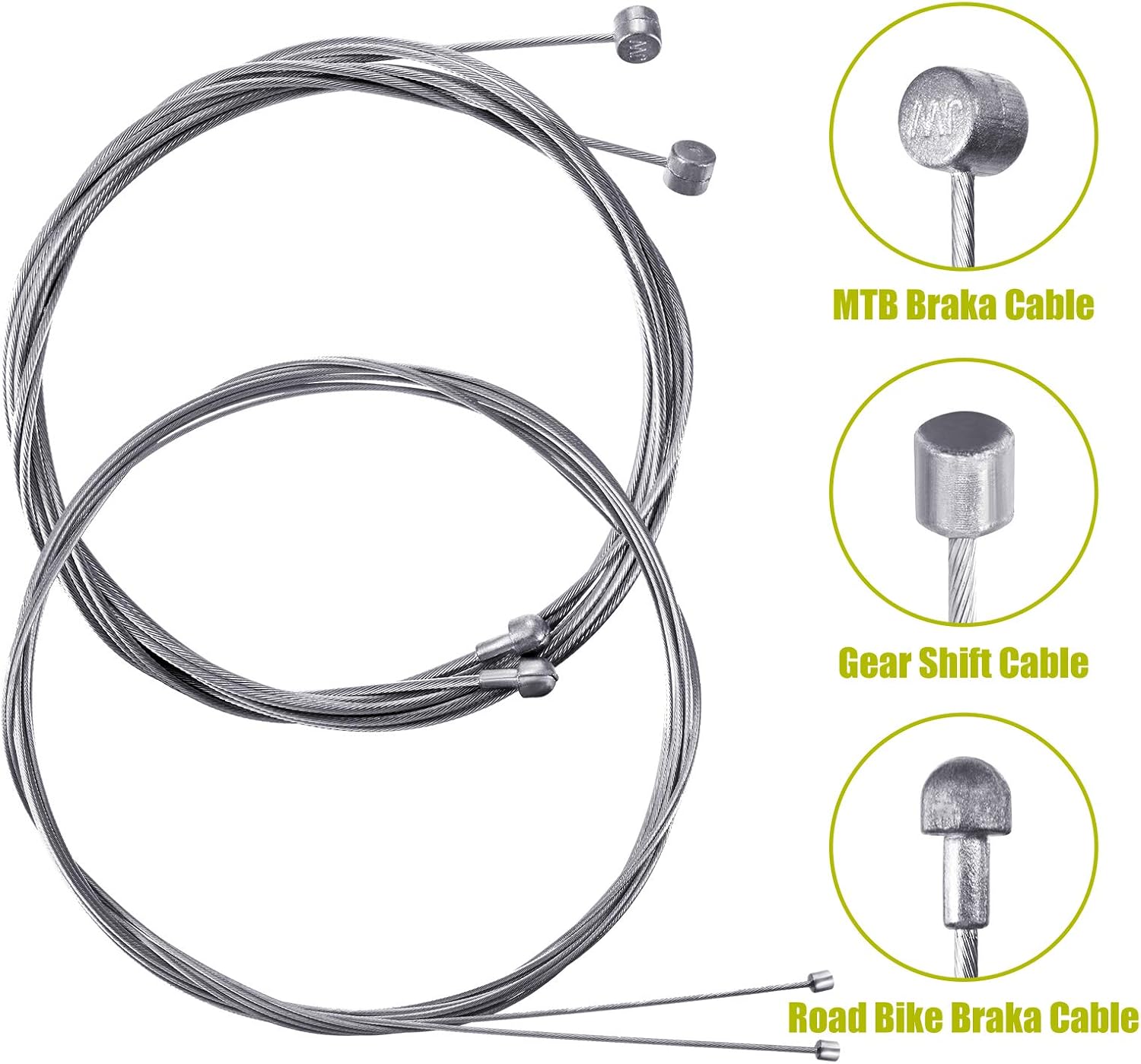 Boao Universal Bike Brake Cable Kit Bicycle Cable Housing Set