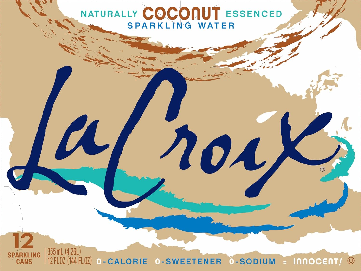LaCroix Sparkling Water | Pineapple Coconut Flavor | 12-Pack | Naturally Essenced, Zero Calorie, Sodium Free | 12 Fl Oz Cans