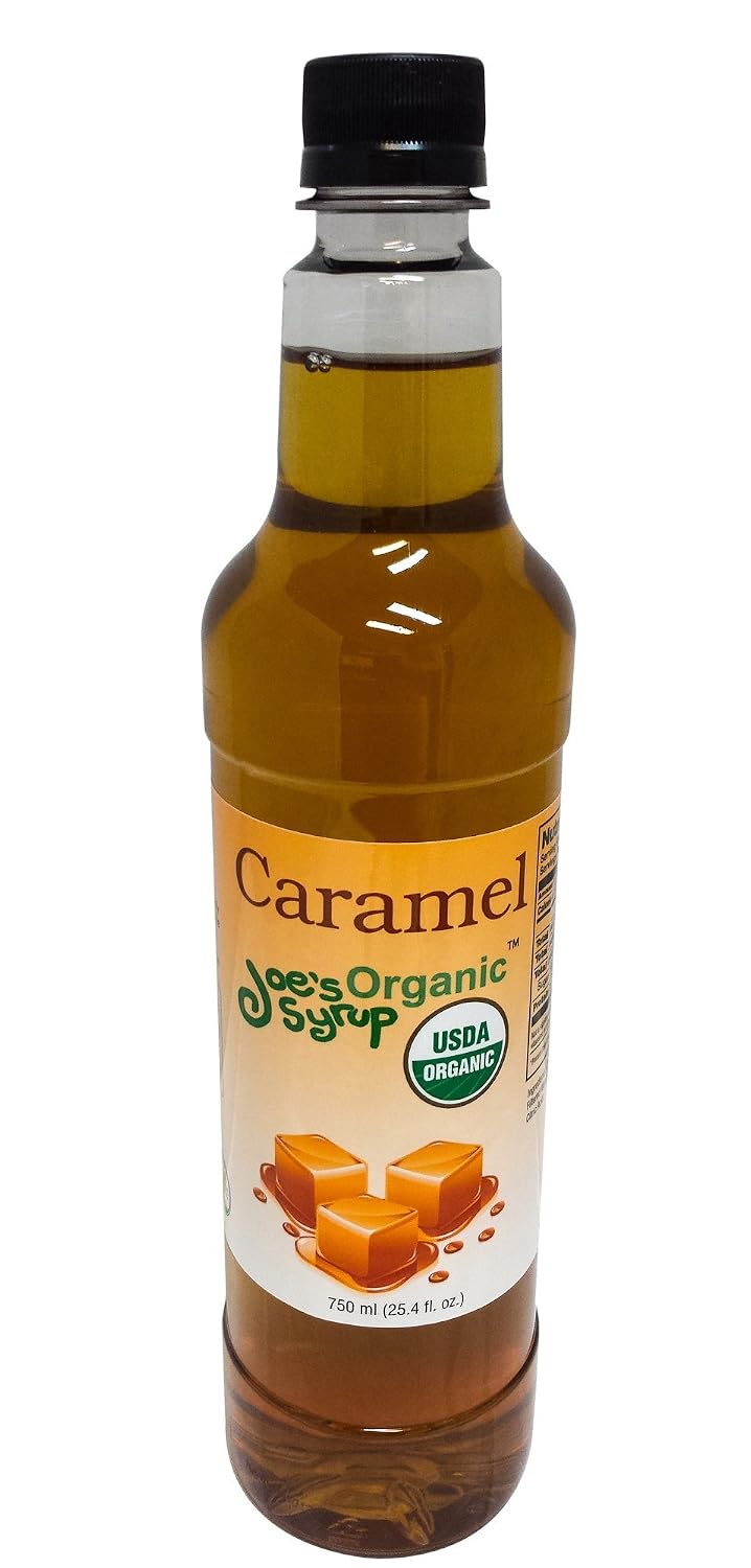 Joe’s Syrup Organic Flavored Syrup, Organic Strawberry, 750 ml | Vegan, gluten-free, Non-GMO, no HFCS; for cocktails & desserts