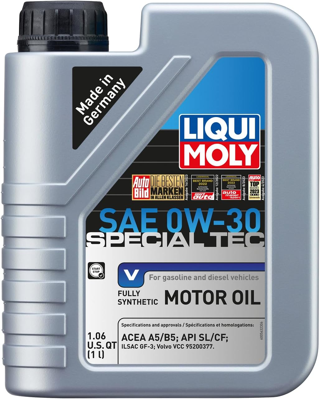LIQUI MOLY Special Tec V SAE 0W-30 | 1 L | Fully synthetic engine oil | SKU: 20202