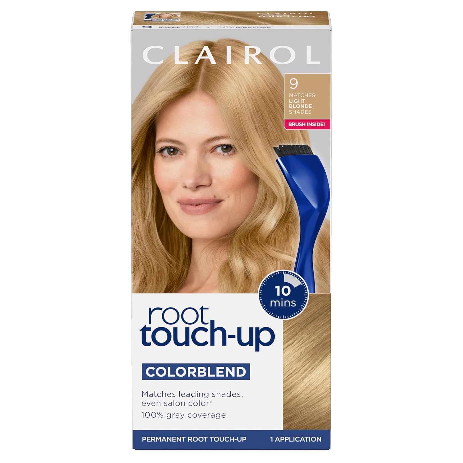 Clairol Root Touch Up Permanent Hair Dye, 6 Light Brown, Pack of 2