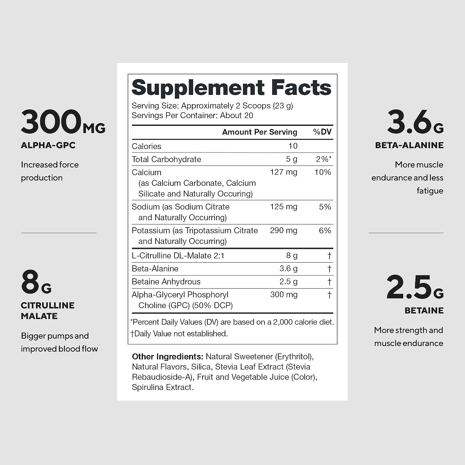 LEGION Pulse Pre Workout Supplement - All Natural Nitric Oxide Preworkout Drink to Boost Energy, Creatine Free, Naturally Sweetened, Beta Alanine, Citrulline, Alpha GPC (Caffeine Free Blue Razz)