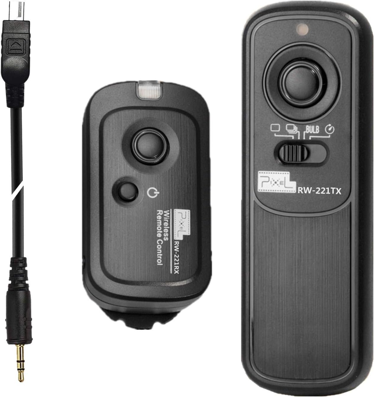 Pixel Camera Remote Shutter Release RW-DC0 for Nikon Wireless 2.4GHz 262ft | For Nikon Z8 Z9 D3 D4 D5 D800 D850 D800E D810A D810 D700 D500 D300 D300s D200 F100 F90 F90X F6 F5 D1X D2H MC-30A MC-36A