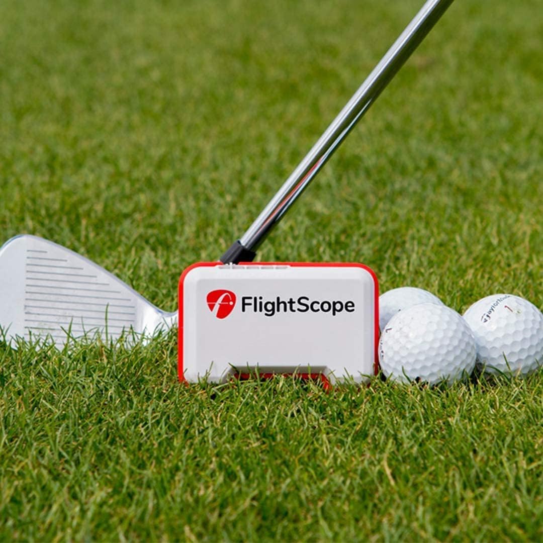 FlightScope Mevo Golf Launch Monitor with SelfieGolf Ultimate Phone Clip | 8 Swing Data Parameters with Real Time Data and Shot Tracer with GPS