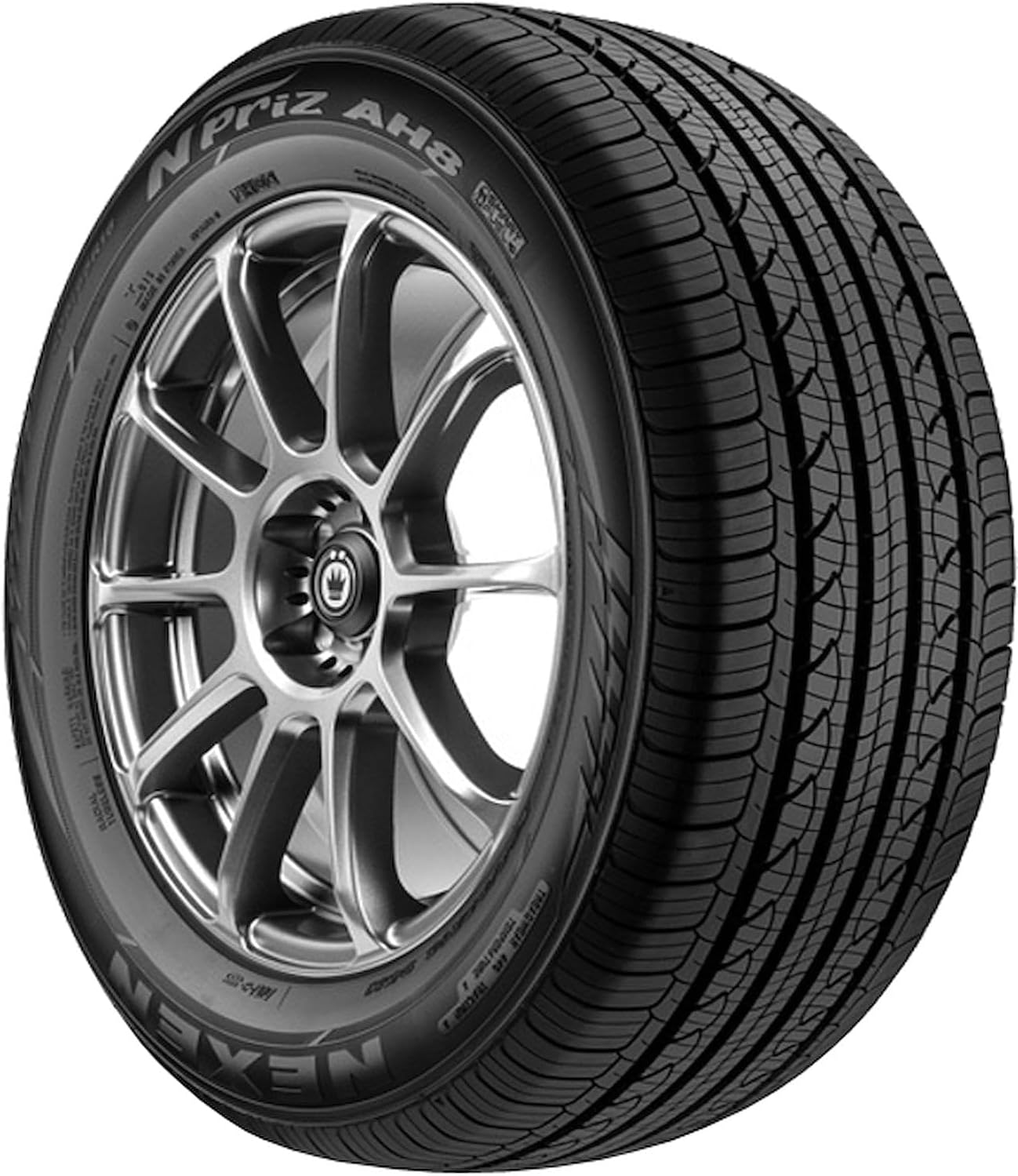 Nexen N'Priz AH8 All- Season Radial Tire-225/55R16 95V | Passenger Touring All Season Traction 95V Rated Standard Load Radial Construction Black Sidewall Tire