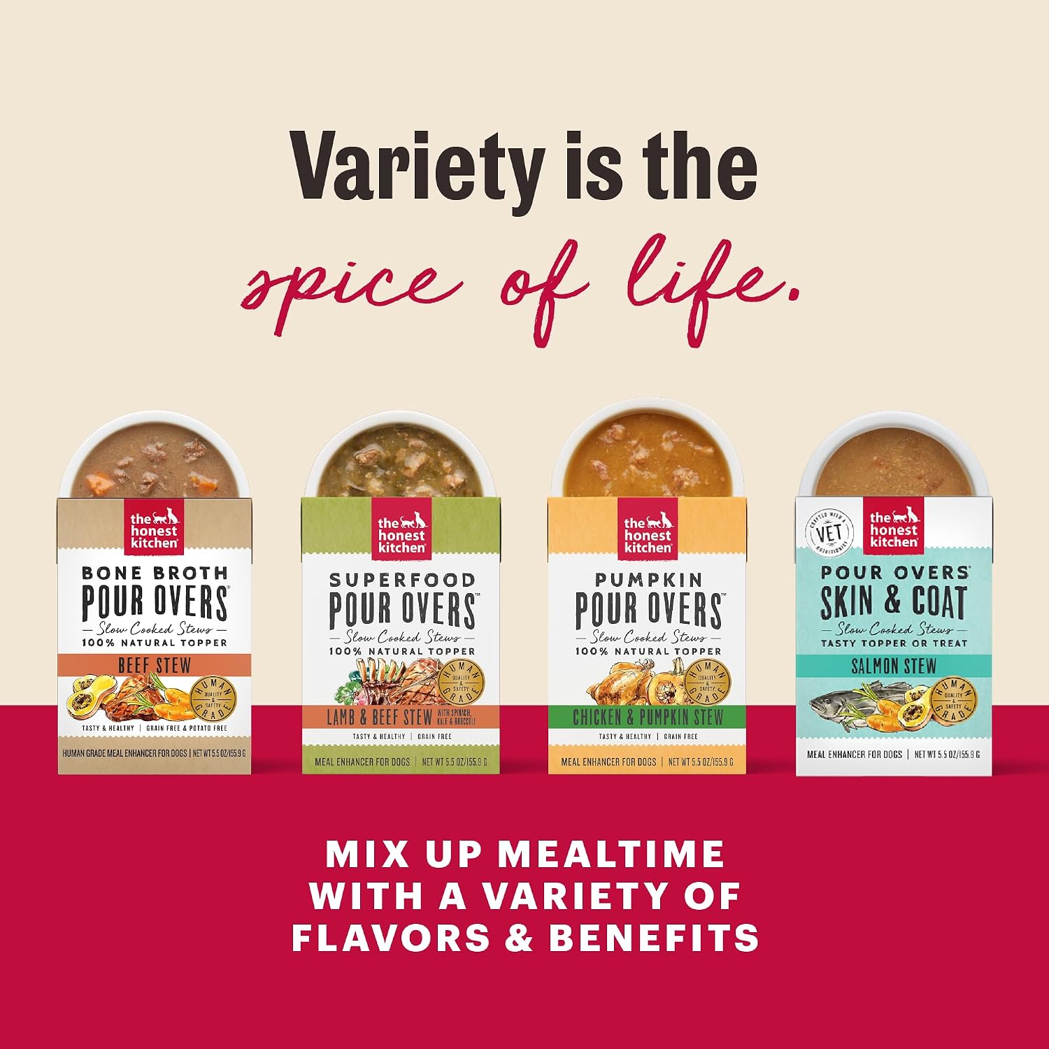 The Honest Kitchen Human Grade Wholemade™ Dehydrated Grain Free Dog Food – Complete Meal or Dog Food Topper – Chicken 4 lb (Makes 16 lbs)