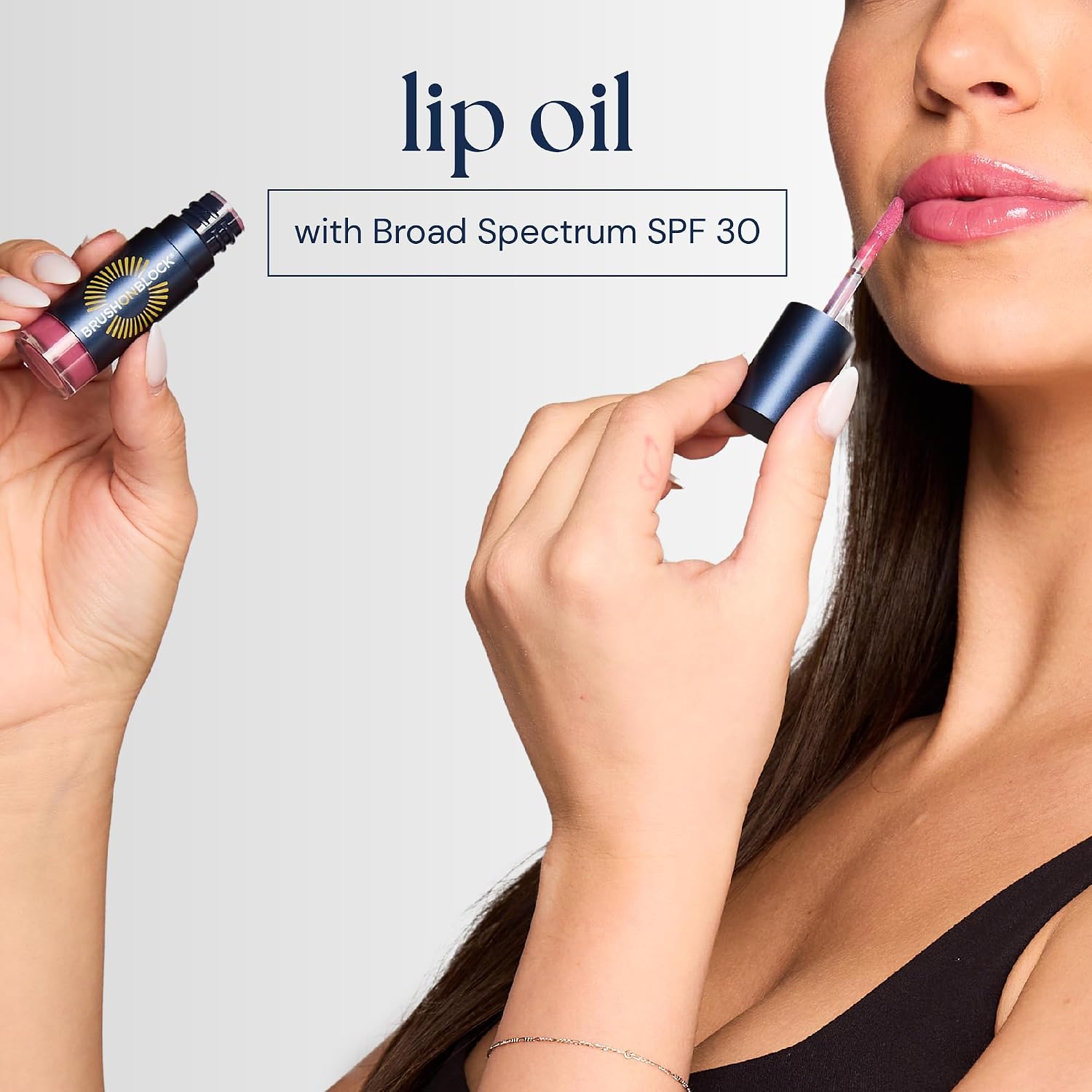 Brush On Block Full Face Sun Protection Kit, Translucent Mineral Powdered Sunscreen & Protective Lip Oil SPF 30, Reef Friendly, FSA HSA Eligible