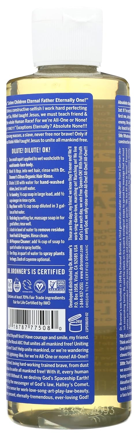 Dr. Bronner's Dr. Bronner Hemp Peppermint Pure Castile Oil Made with Organic Oils Certified - 25 Oz, 1count