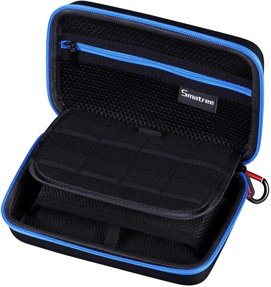 Smatree Carrying Case for Nintendo 3DS XL/2DS XL | Hard Protective Shell Travel Case for Nintendo New 3DS - Super NES Edition-Black/Red