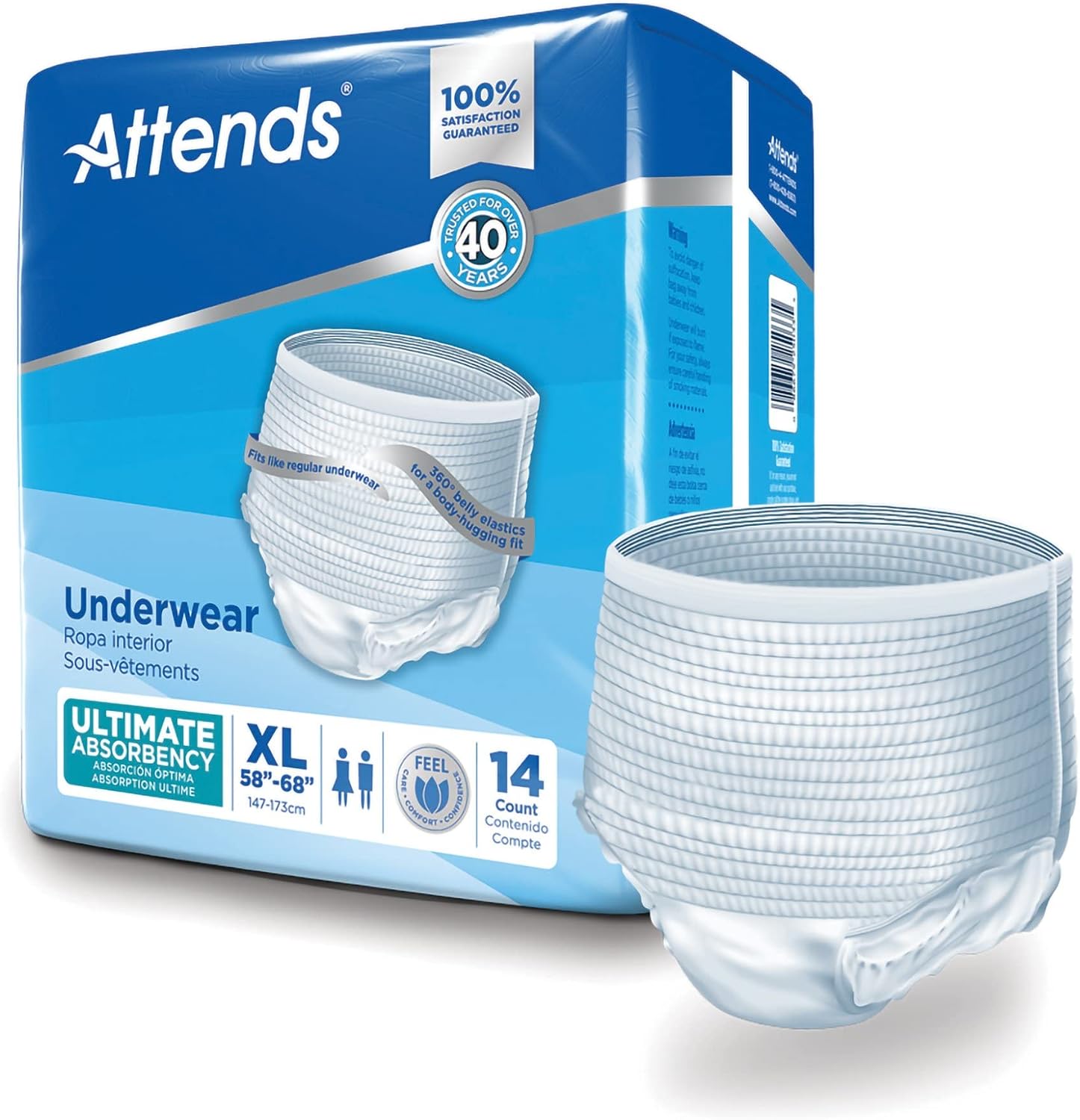 Attends MCK22023101 - Adult Underwear Pull On Medium Disposable Heavy Absorbency