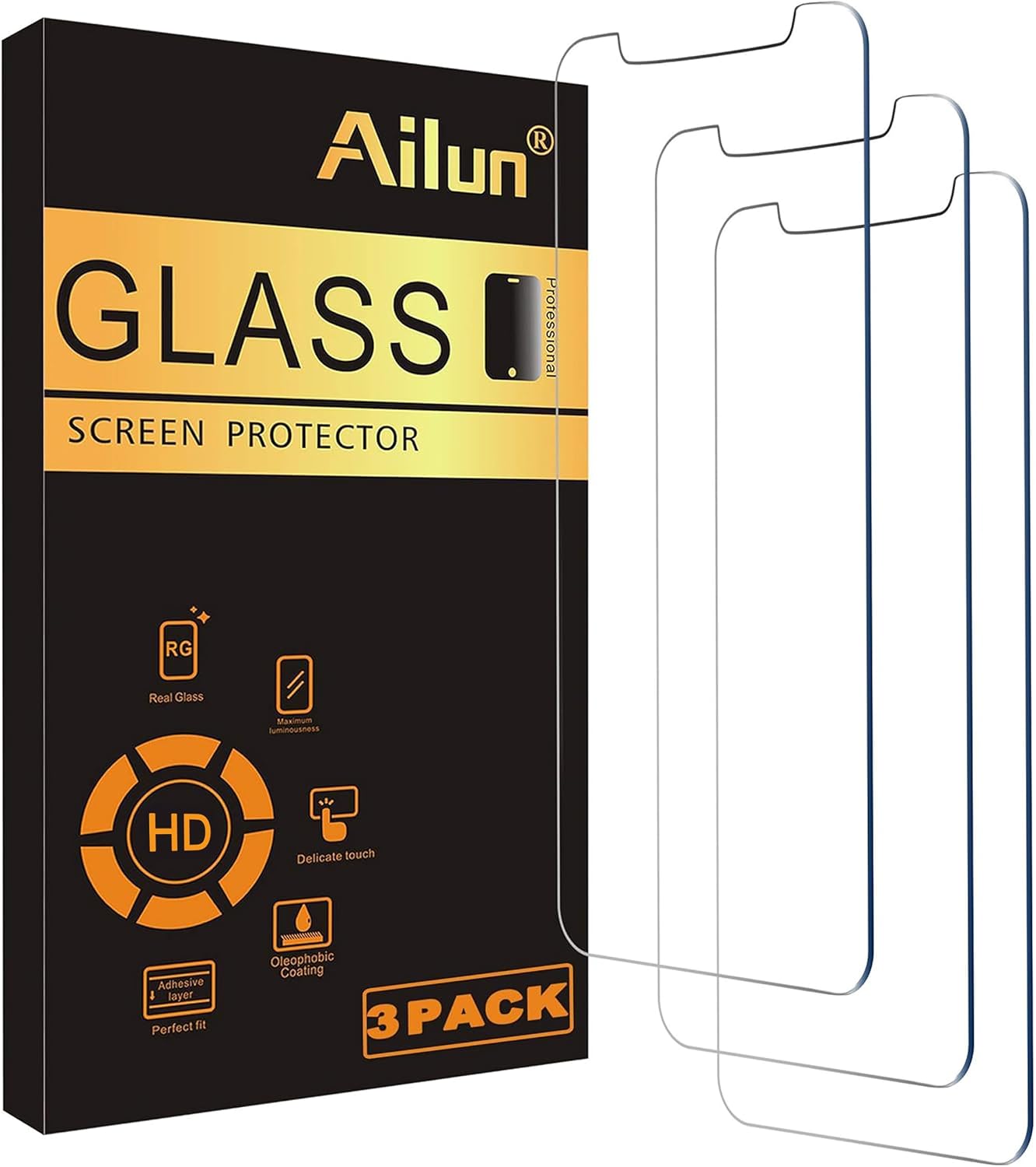 Ailun 3 Pack Screen Protector for iPhone 12 Mini 2020
