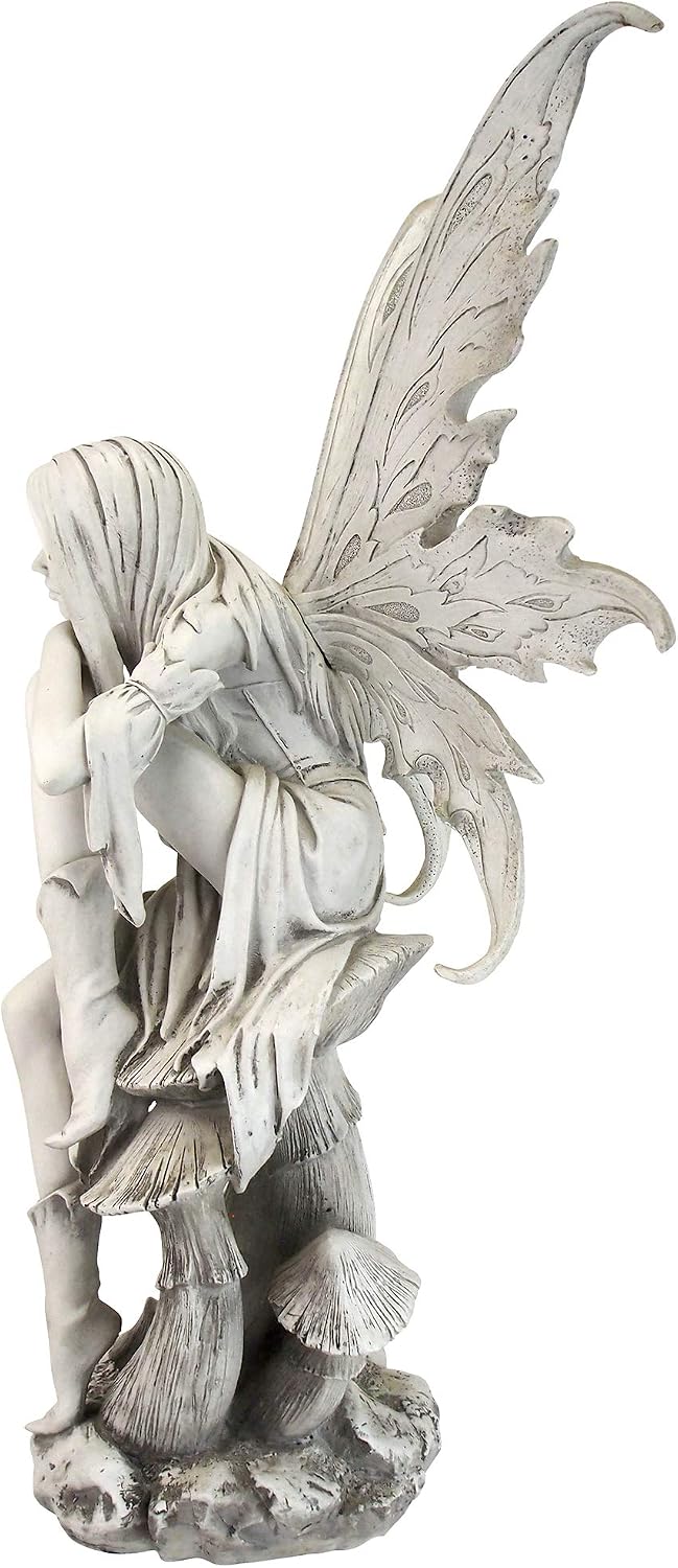 Design Toscano Fairy of Hopes and Dreams Garden Statue by Artist Cecelia 11"Wx11"Dx22"