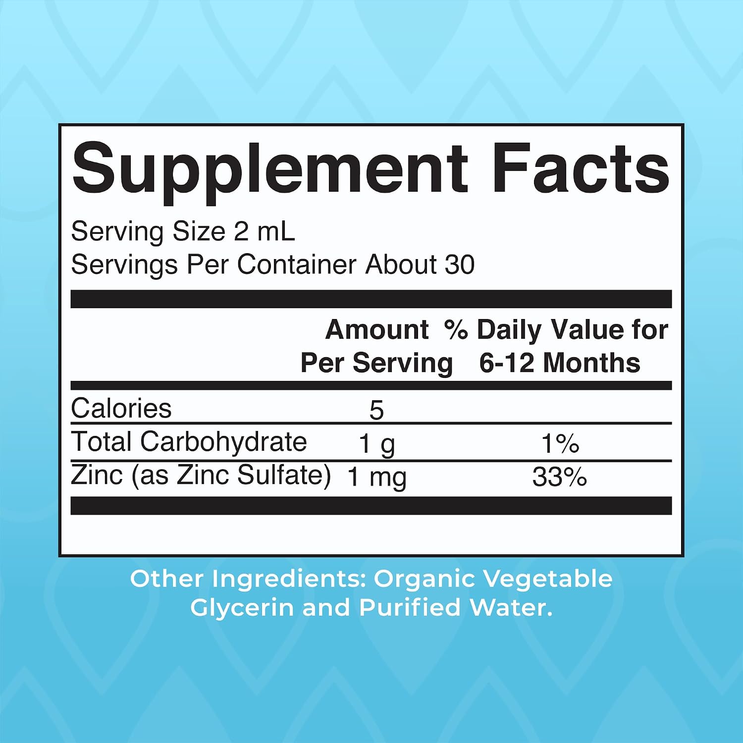 MaryRuth Organic Infant Ionic Zinc Liquid Drops, Unflavored, Vegan, 2 Fl Oz