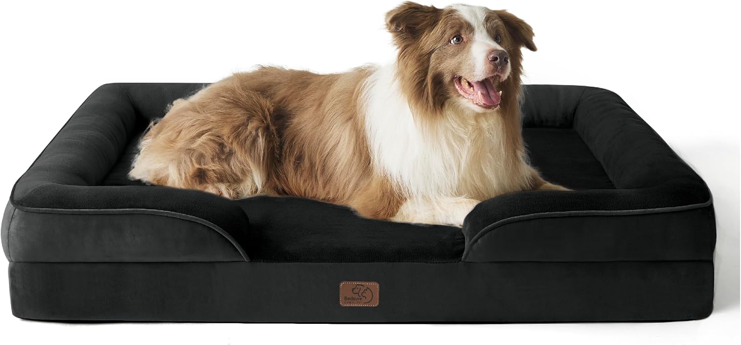 Bedsure Orthopedic Dog Beds Large Sized Dog with Removable Washable Cover