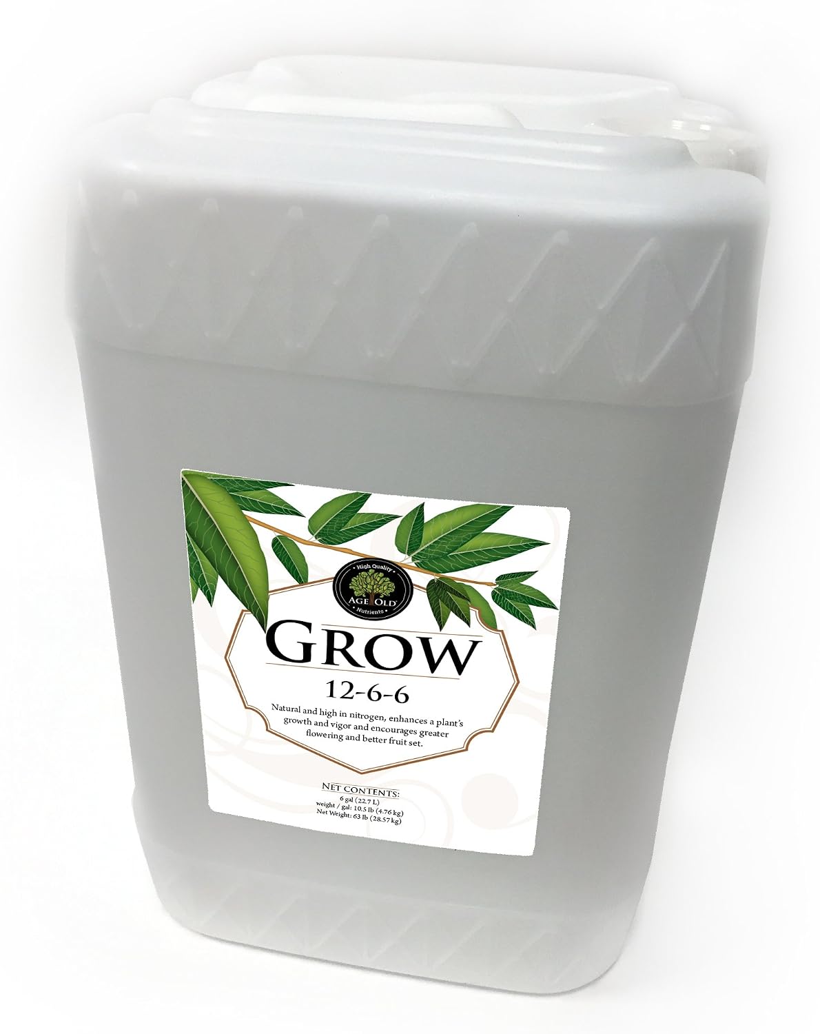 Grow Natural Based Liquid Fertilizer, 32-Ounce